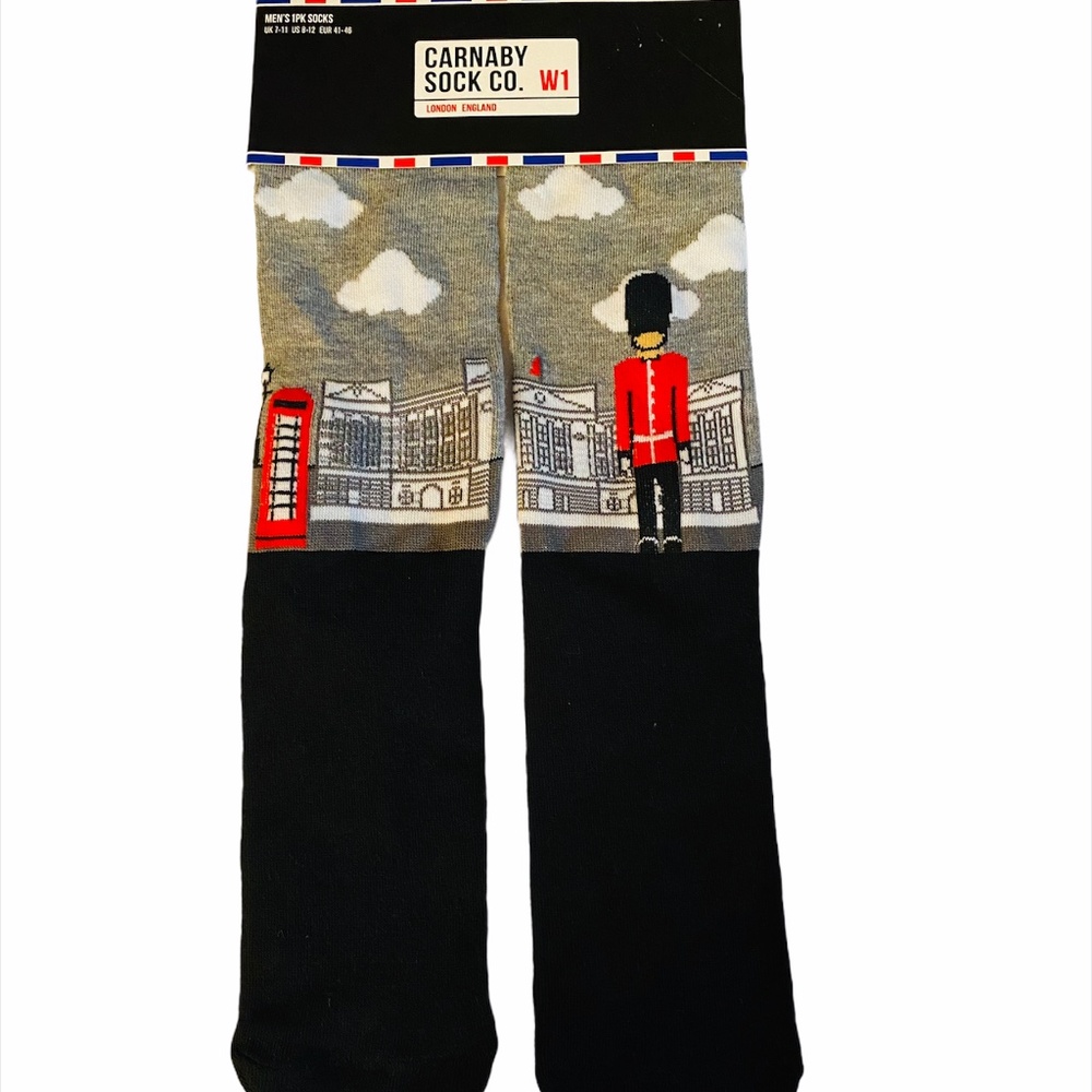 Carnaby Sock Co Mens Crew Socks W1 London England